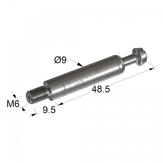 CONNECTING BOLT D.35 M6 BL48.5 L9.5